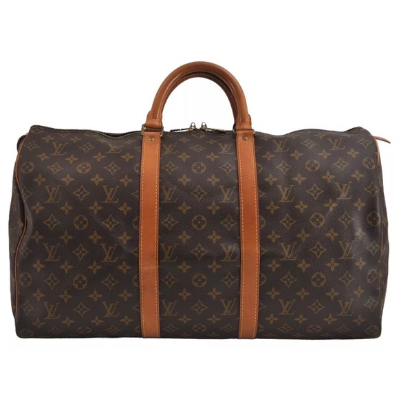 🔥Louis Vuitton Monogram Keepall 50 Boston Duffle Bag - Picture 6 of 16